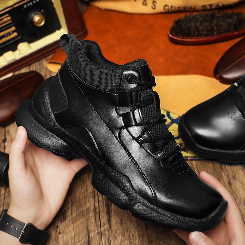 High-top boots New winter velvet thickened warm non-slip snow boots Leisure sports thick-soled Martin boots