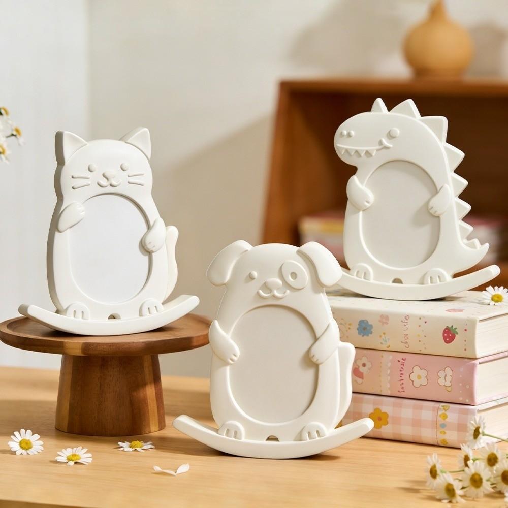 Animal Theme Seesaw Animal Photo Frame Mold Dog Cat Shape Silicone Mold Epoxy Mold Home Decoration