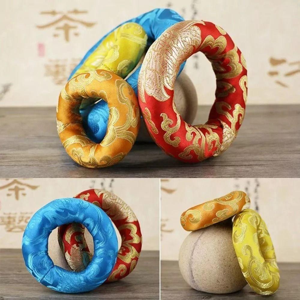 Мягкий коврик для поющей чаши, подушка для тибетской поющей чаши разных цветов, новая подушка для тибетской поющей чаши