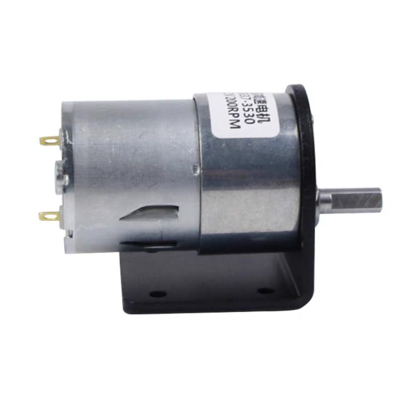 GB37-3530 High Torque Gear Motor 24V 12V DC with Eccentric Shaft Mounting Bracket Motor Holder for Industrial Applications