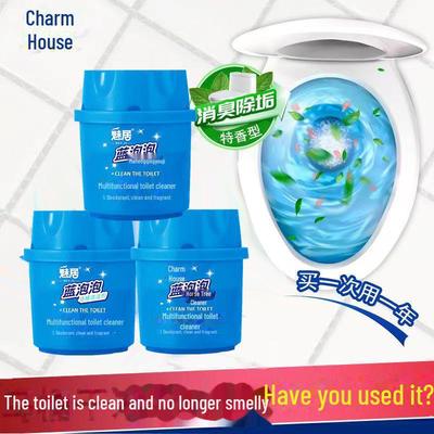 Чистящее средство для туалета Blue Bubble: Концентрированный ароматерапевтический дезодорант для свежей ванной комнаты