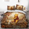 Yellow Bear Three-Piece Quilt Cover 3D Digital Printing Bedding Set Bed Cover