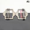3Pcs Metal Two Slides Tri-Glide Buckles For Suit Vest Shoulder Leather Bag Strap Belt Slider Adjustment Rectangle Buckle