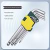 Набор из 9 шестигранных ключей Jucheng Tools с шаровым концом, матовый