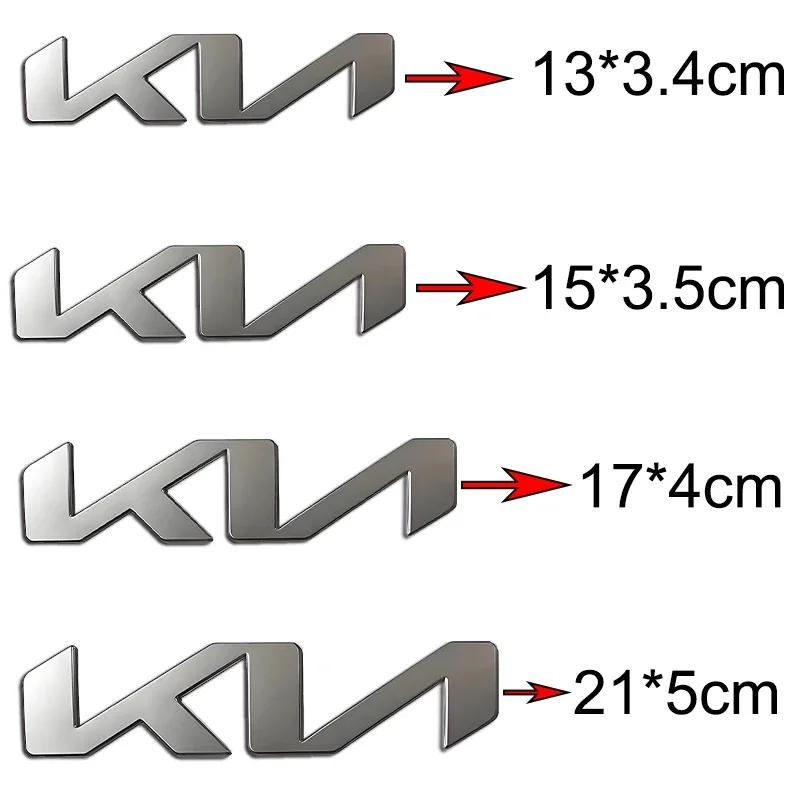AHO1 2Pcs Car Front Head Hood Bonnet Emblem Rear Trunk Logo Stickers KIA K9 Sportage Niro K5 Carnival EV6 EV9 EV3 K8 Stinger
