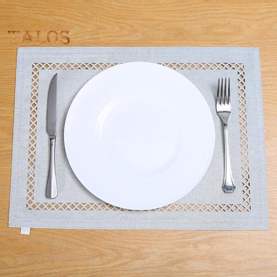 Водонепроницаемый коврик под приборы, геометрический, с выемкой, квадратной формы, утолщенный, термостойкий, нескользящий, для вечеринок, свадеб, банкетов, украшения стола, обеденного кухонного коврика