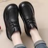 First layer cowhide winter muffin platform short boots retro boots mother shoes rubber sole velvet warm fashion