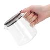 Coffee Pot with Lid HeatResistant Glass Heat Insulation Handle Kettle for Tea Milk Juice