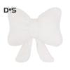 Bow Pillow Padded Soft Touch Plush Solid Color Bow Shape Bedroom Living Room Car Dorm Office Decoration Cushion Sleeping Pillow