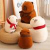 Capybara Doll Winter Capybara Plush Doll Gift Scarf for Children and Girls Capybara Plush Toy