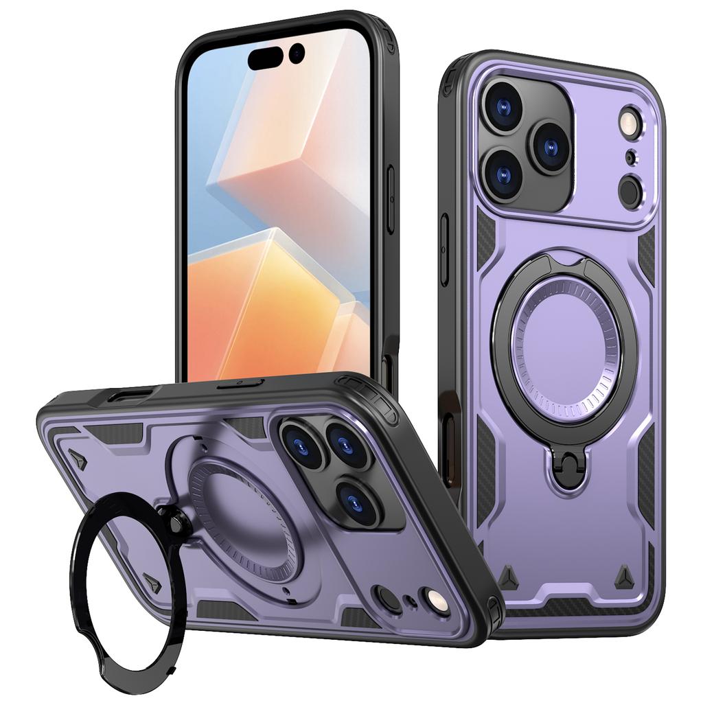 For iPhone 17 Pro Max Case Compatible with MagSafe Military Protection PC+TPU Kickstand Phone Cover