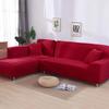 Сплошной цвет чехлы для дивана для гостиной эластичный чехол для дивана L-образный угловой чехол для дивана чехол для стула 1/2/3/4 местный