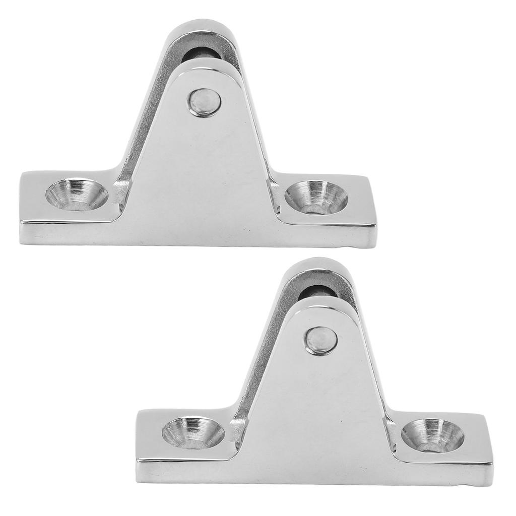 2 Pcs Deck Hinge Mount Bimini Top Fitting Hardware Stainless Steel Ship Accessories for Marine Boat