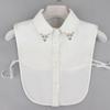 43 Styles Fake Collar Stand Lapel Shirt Detachable Collar Women Lace Floral False Collar Half Shirt Blouse Faux Col
