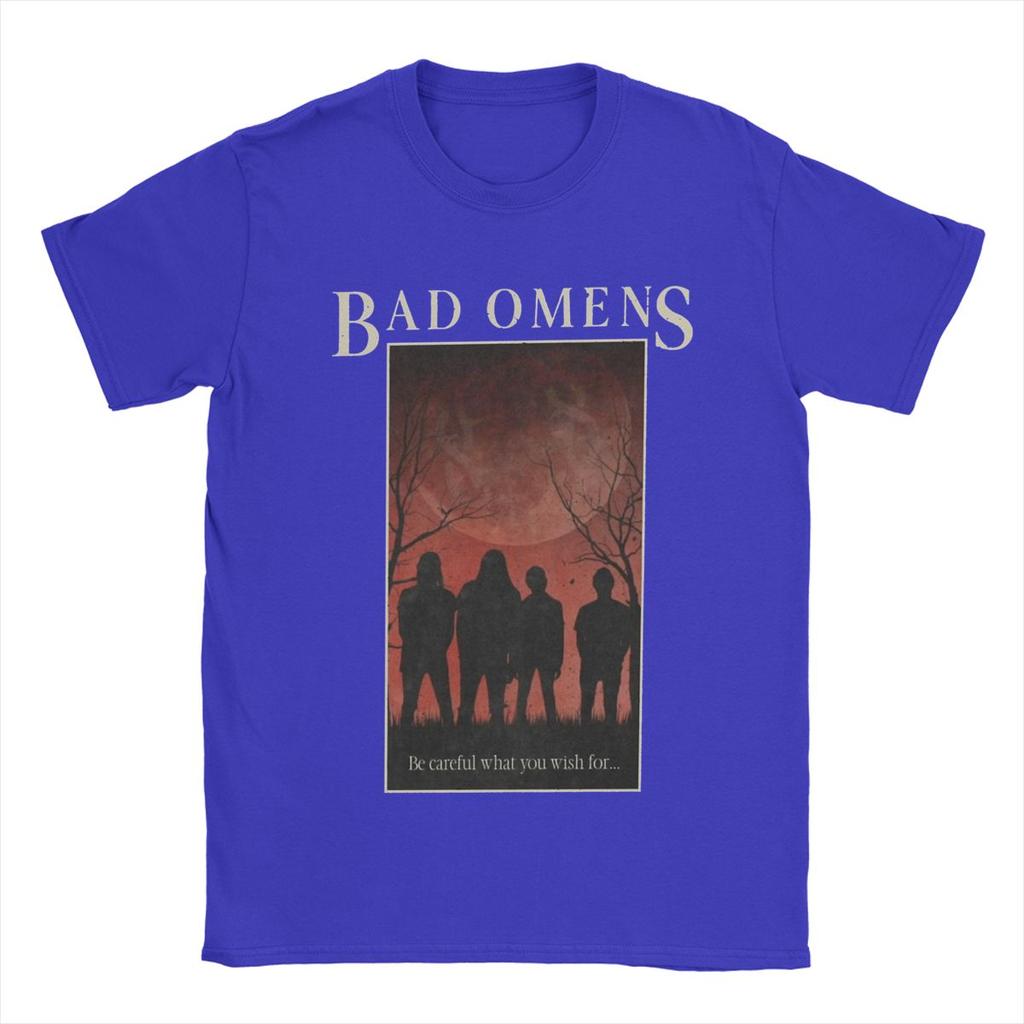 Мужские футболки Bad Omens Винтажная футболка с коротким рукавом и круглым вырезом 100% хлопок Топы на день рождения