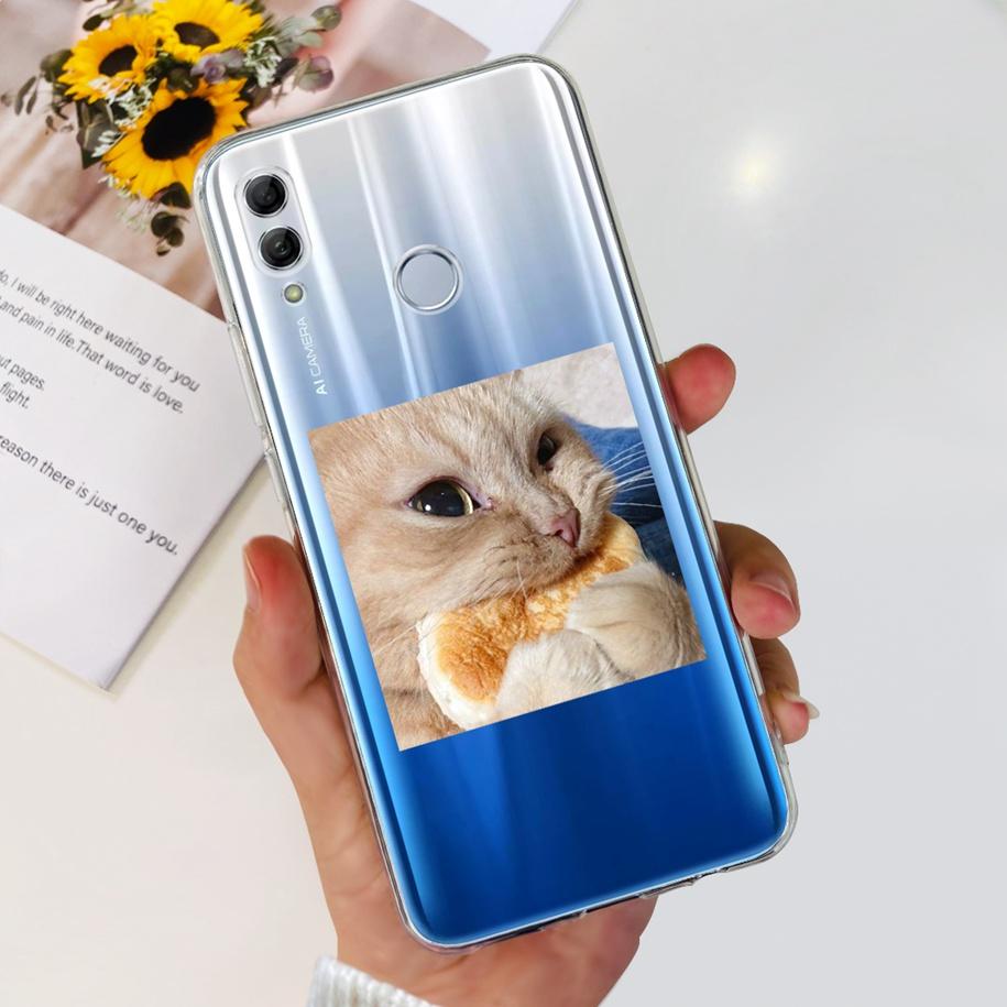 Чехол для Honor 10 Lite Honor 10i Ударопрочный чехол HRY-LX1T HRY-LX2 Стильный Цветочный Мягкий силикон Прозрачный ТПУ Funda Для Honor10 Capa