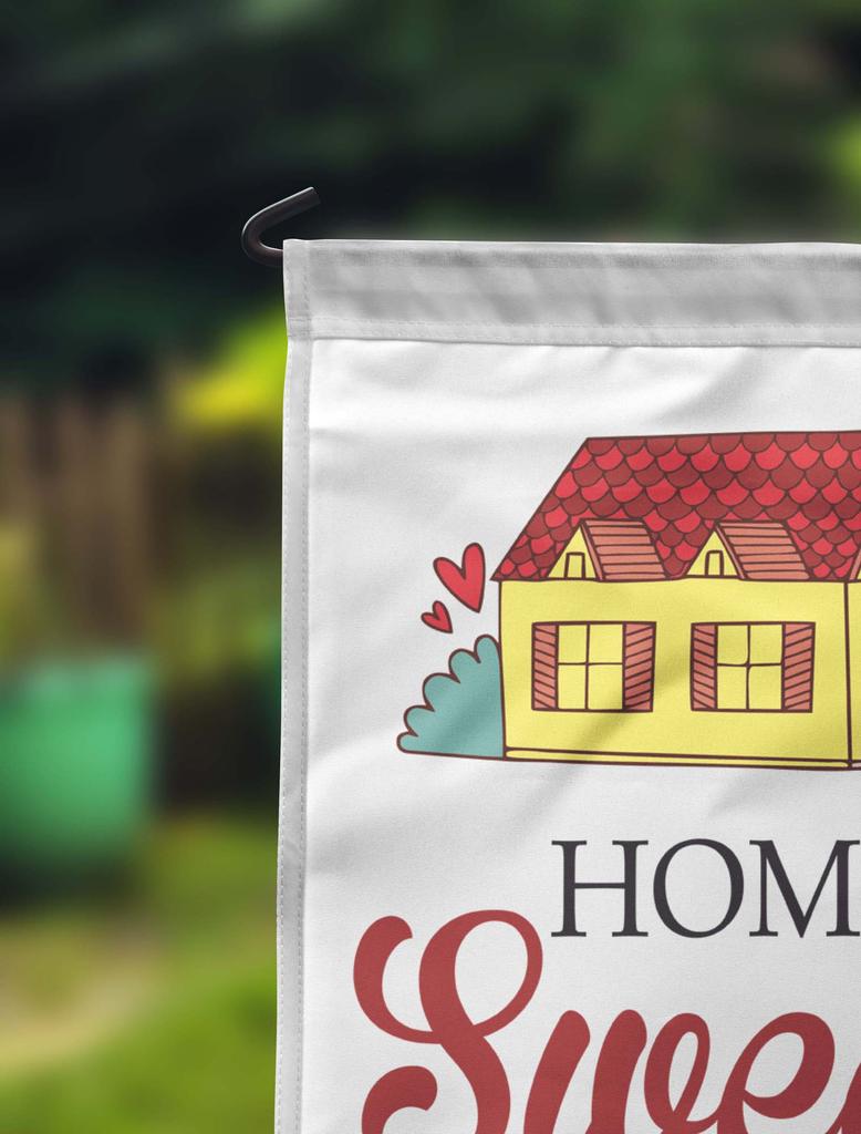 Printtoo Tan Home Sweet Home Garden Летний кемпинг Флаги для кемперов Двусторонний флаг Уличный декор Знак