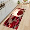 Valentine's Day Soft Kitchen Rug Anti-Fatigue Kitchen Rug Waterproof Non-Slip Rugs Set Runner Rug Bedside Rug Absorbent Carpet For Kitchen