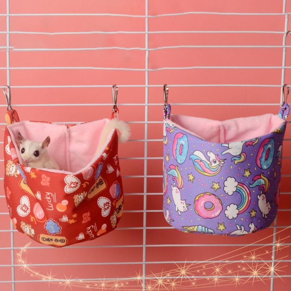 Аксессуары для питомцев Холщовое подвесное гнездо для кролика домик для белки спальный мешок для морской свинки гамак для хомяка