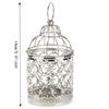 Iron Hanging Lantern Candle Holder Electroplated Birdcage Candlestick Decorations  Gift For Events