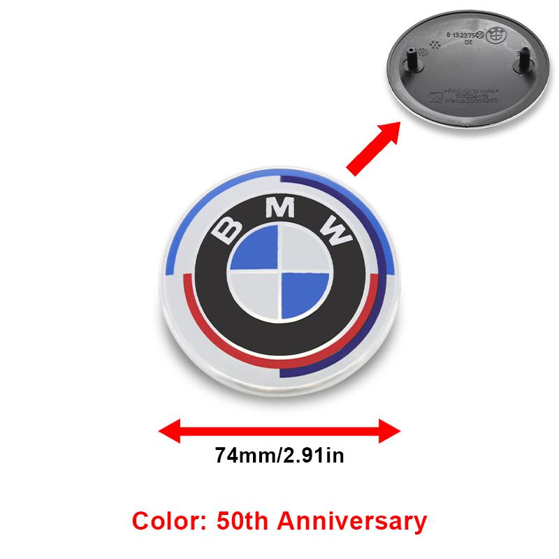 74mm 82mm 3D Car Emblem For BMW M M1 M2 M3 F32 E53 E60 E90 E91 E92 F01 F30 E39 F10 F20 X3 X5 X6 Badge Hood Front Rear Trunk Logo