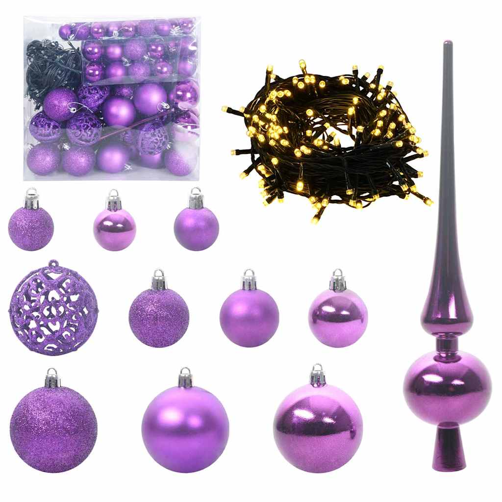 Artificial Christmas Tree with 300 LEDs and Stand Green 240 cm