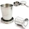 75ML Mini Stainless Steel Portable Travel Folding Collapsible Cup Telescopic