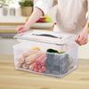 Food Storage Box Fresh Vegetable Fruit with Handle Snack Sealed Space Saving Sealing