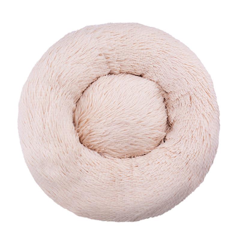 40-90cm Fluffy Dog Bed For Large Round Dog Bed Super Soft Cat House Plush Cat Nest Winter Warm Dog Pet Bed