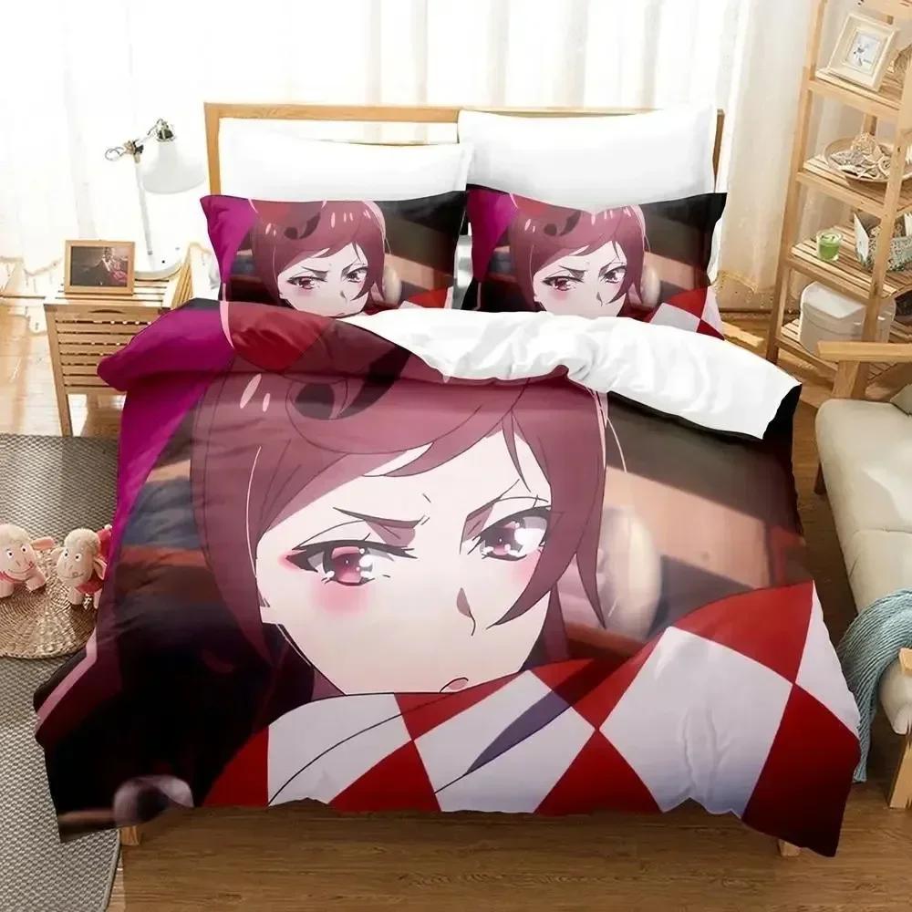 Постельное белье Zombie Land Saga Односпальный Полуторный Двуспальный Кингсайз Комплект постельного белья Взрослый Детский Спальня Комплекты пододеяльников Комплект простыней с 3D-принтом