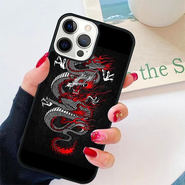 Традиционный китайский чехол-накладка с золотым драконом для iPhone 17 Air 15 16 Pro Max 14 13 12 11 Pro Max Plus