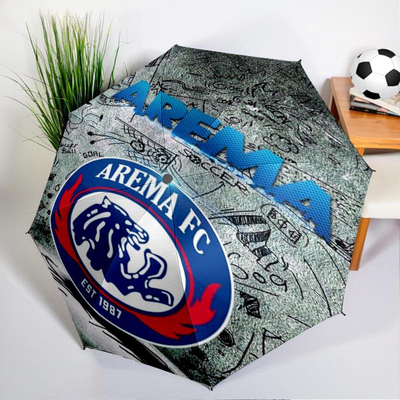 Arema Football club Printed Automatic Umbrella, 8-Frame for Travel, camping, Casual Umbrella, Essential Gift for for family and friends