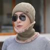 Hat Men's Winter Wool Hat Warm Pullover Hat Fleece Thickened Autumn and Winter Face Cover Ear Protector Knitted Hat