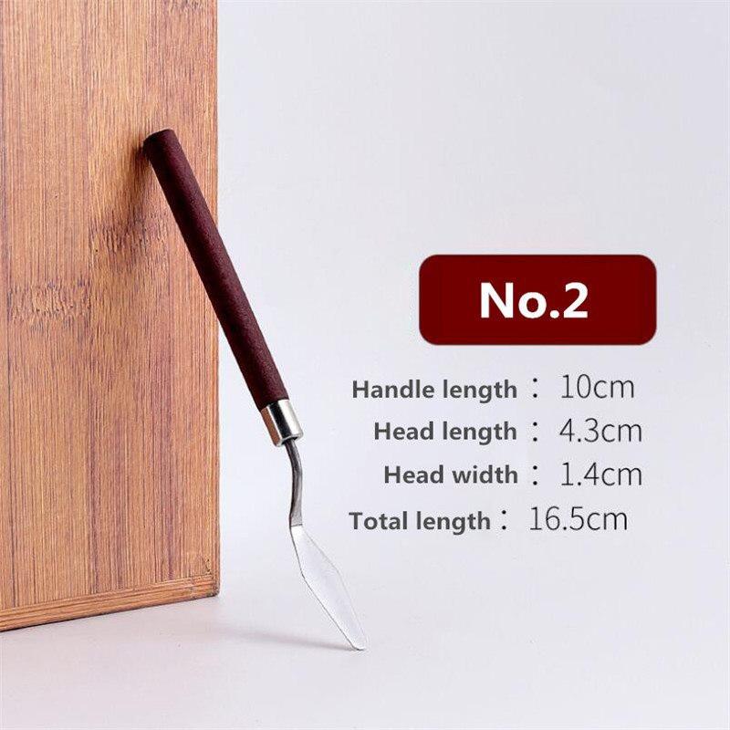 7 шт./компл., ножи для рисования маслом из нержавеющей стали, ремесла художника, шпатель, мастихин, картина маслом, нож для смешивания, скребок, художественные инструменты