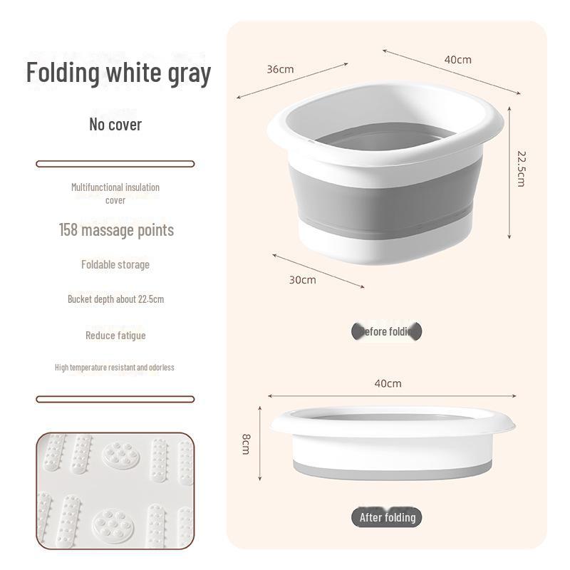 Портативная складная ванна для ног с массажем, повышенная конструкция для замачивания голеней