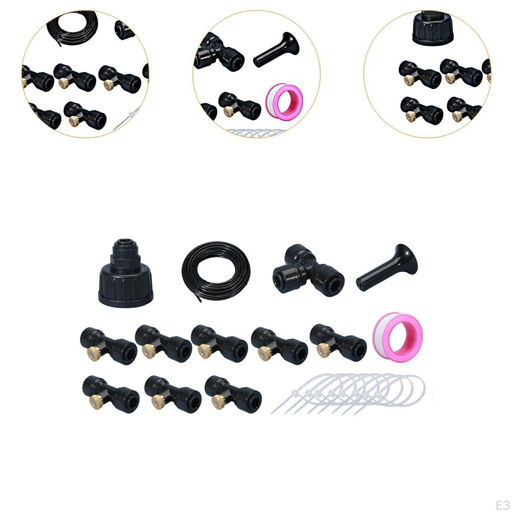 Набор адаптеров для самостоятельного распыления воды Misters for Outside DIY, комплект для распыления воды, батут для теплицы