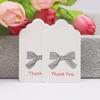 100pcs+100string 3x5cm White/kraft Paper. Thank You for Handcrafting the Label Hang Tag