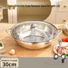 GOWKE Upgraded Fish Scale Non-stick Stainless Steel Split Hot Pot