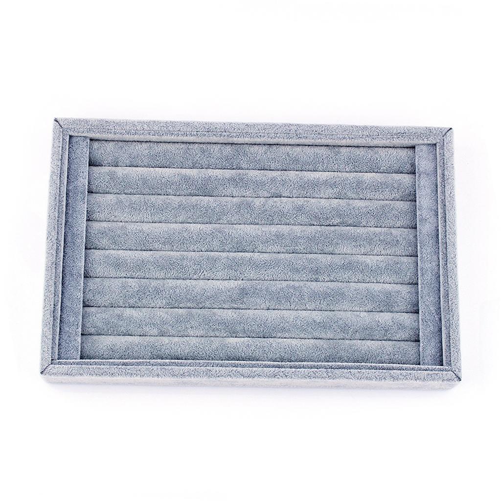 Ring Jewellery Display Storage Box Tray Case Organiser for Tie Clip Earrings