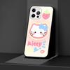 Hello Kitty Lovely Case for Apple iPhone 13 14 Plus 11 12 Mini 15 Pro Max 7 8 SE 2020 X XS XR Silicone Black Soft Phone Cover