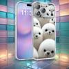 Cute and Funny Seals Phone Case For iPhone 16,14,11,17,13,15,12,Air,Plus,Pro,Max,E,Mini Frosted for MagSafe Magnetic Wireless