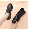Spring Soft New Soled Mother Black Single Shoes Leather Non-slip Casual Comfortable Middle-aged Ladies Flat Shoes Ladies Shoes