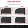 Universal 2PCS Car Styling Accessory Sun Side Window Shade Curtain Rear Window Cover UV Protection Sunshade Visor Shield Tools