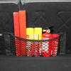 Car Storage Net Pocket: Trunk Organizer with Fire Extinguisher Fixing Rack and Elastic Velcro Storage