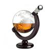 850ml Large Glass Globe Sailboat Decanter Gift White Wine Whiskey Wine Bottle Decanter Stand