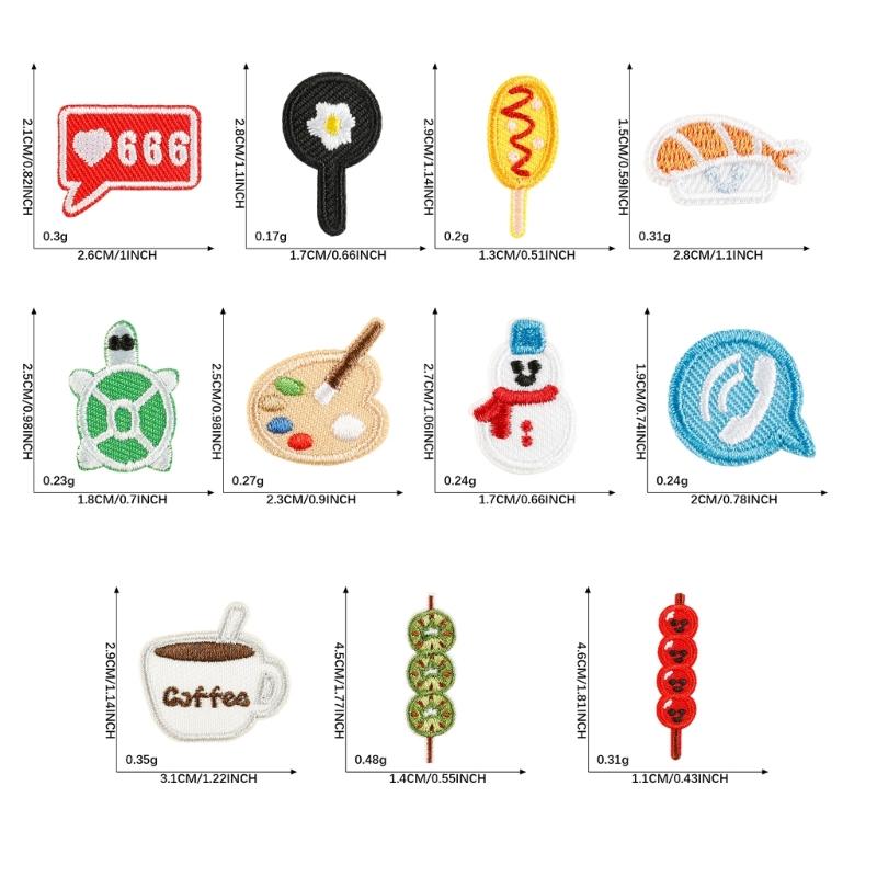 23 Pcs Frogs Embroidered Patches House Sew on Patches Tanghulu Iron on Patches Clothing Patches Mushroom Sewing Patches