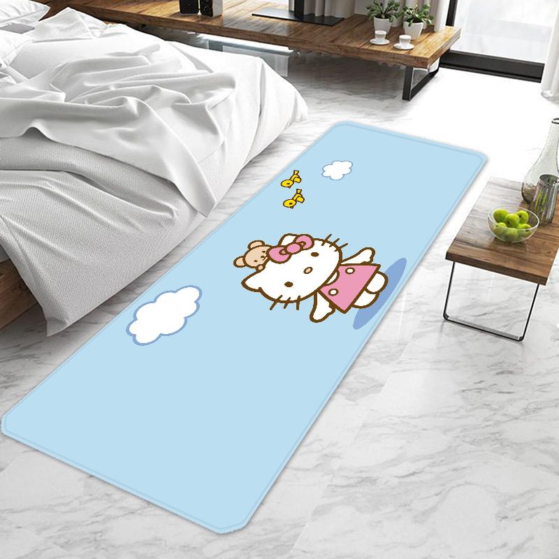 Милый мультяшный Hello Kitty Sanrio Коврик для двери Прихожая Нескользящий Моющийся Кухонный ковер Коврики для гостиной и коридора Ванная комната Ванна