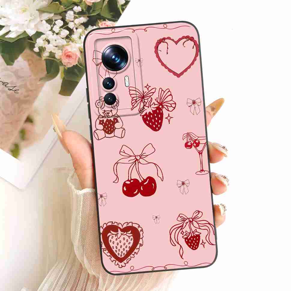 For Xiaomi Mi 12T Case 22071212AG Cute Cartoon Cat Panda Silicone Back Cover For Xiaomi Mi 12t Bumper Phone Cases Fundas