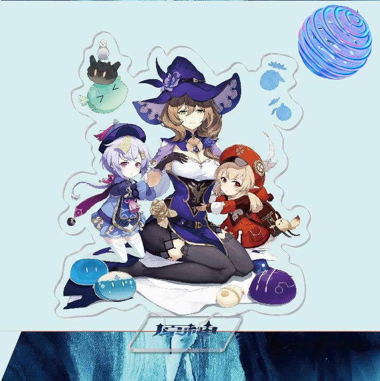 Anime Game Genshin Impact Peripheral Acrylic Cosplay Character Hero Theme Stand Acrylic Figure Stand Model Plate Desk Decor Ornament Gift