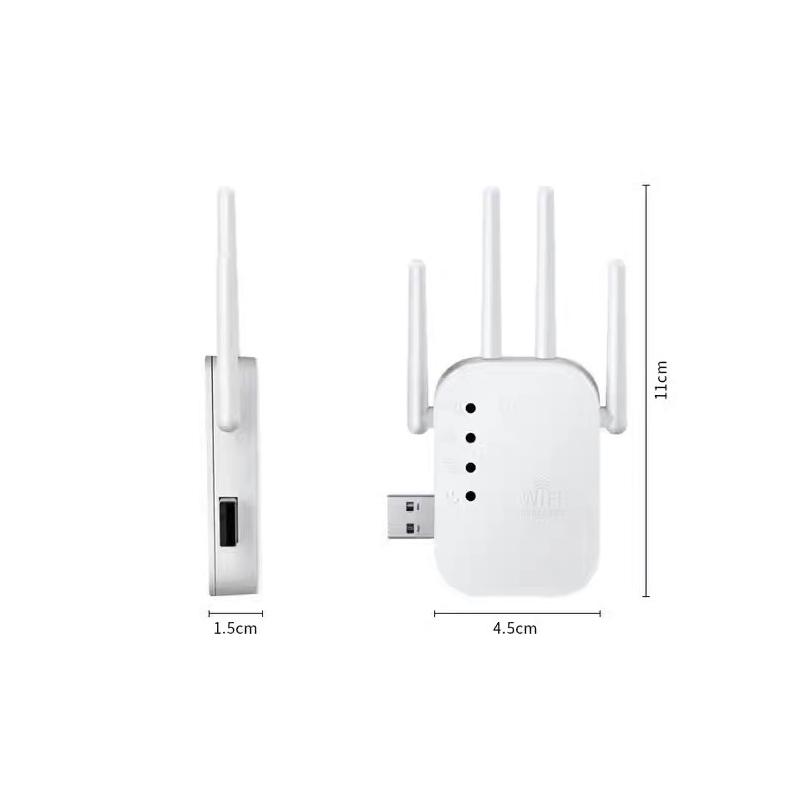 1 шт. Wi-Fi роутер с усилением сигнала большой дальности, роутер 300 Мбит/с, беспроводной репитер, усилитель расширитель Wi-Fi сигнала 2,4 ГГц